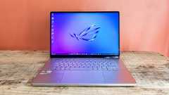 Asus ROG Zephyrus G16 open on table