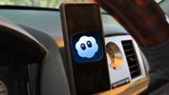 The OpenAI Sora logo mockup on an Android phone.