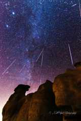 Photographer Matt Payne blended 2 hours of photos into one composite for this image taken at the Paint Mines Interpretive Park in Colorado on Dec. 13, 2012..