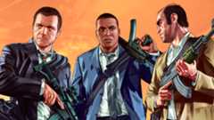 Die drei Protagonisten von Grand Theft Auto 5 tragen Waffen