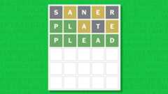 NYT Wordle answer for game 1620 on a green background