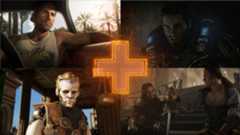 Upcoming Xbox Series Games banner image showing Jason from GTA 6, Marcus from Gears of War E-Day, a steampunk robotic figure in Clockwork Revolution, and Fable's protagonist speaking with a man who has a sword