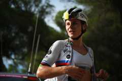 LAUDUN-L’ARDOISE, FRANCE - SEPTEMBER 09: Stage winner Lotte Kopecky of Belgium and Team SD Worx - Protime reacts after the 23rd Tour Cycliste Feminin International de l&#039;Ardeche 2025, Stage 1 a 127.5km stage from Laudun-l’Ardoise to Laudun-l’Ardoise on September 09, 2025 in Laudun-l’Ardoise, France. (Photo by Alex Broadway/Getty Images)