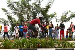 Apolinario Ca (Guinea-Bissau) in the men's elite individual time trial