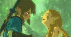 Zelda crying in Breath of the Wild