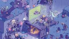 Supercell artwork showing game characters in an isometric art style with blue and violet colours