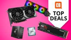 Prime Day PC Components deals including a Nvidia 5060Ti GPU. Text reads 'top deals'