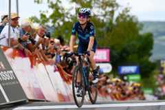 Annemiek van Vleuten finishes stage three of the 2022 Tour de France Femmes avec Zwift in Epernay