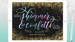 Procreate brushes: Brushes and foil textures