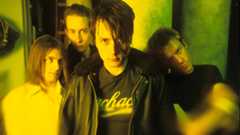 NEW YORK - NOVEMBER 1994: (EDITORS NOTE: SPECIAL FILTER WAS USED ON LENS TO CREATE THIS IMAGE)T he English rock band Suede (L - R) lead guitarist Bernard Butler, bassis Mat Osman, lead vocalist Brett Anderson and drummer Simon Gilbert pose for a Novermber1994 portrait in New York City, New York. (Photo by Bob Berg/Getty Images)