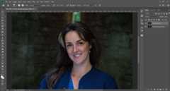Remove wrinkles in Photoshop: Step 1