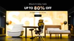 Flexispot Black Friday banner featuring the Lotus and C7 chairs, and Japanese joinery bed frame