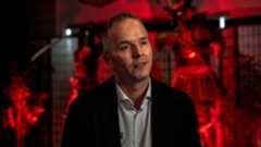 Marc-Alexis Cote, VP and executive producer of Assassin&#039;s Creed, gives an interview at the launch event of the new Assassin&#039;s Creed Shadows at the Ubisoft Quebec Studio in Quebec City, Quebec, on March 20, 2025. The release of the action-adventure epic &quot;Assassin&#039;s Creed Shadows&quot; marks a make-or-break moment not just for struggling French games heavyweight Ubisoft, but for the entire European gaming ecosystem. (Photo by ANDREJ IVANOV / AFP) (Photo by ANDREJ IVANOV/AFP via Getty Images) 