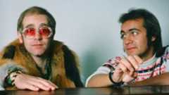 Elton John and Bernie Taupin in 1975