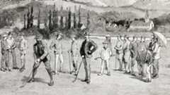 Early golfers at Pau Golf Club in France
