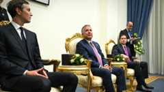 Jared Kushner, Steve Witkoff and Secretary of State Marco Rubio at Israel-Gaza peac talks