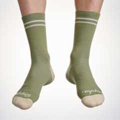 Male cyclist wearing the Rapha Merino cycling socks