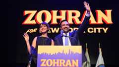New York City Mayor-elect Zohran Mamdani and his wife, Rama Duwaji