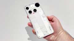 Nothing Phone 3 back, in white