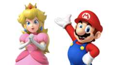 Princess Peach and Super Mario