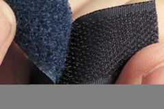 Velcro uses tiny hooks and loops to bind the two strips. Velcro is a combination of the words &#039;velvet&#039; and &#039;crochet.&#039;