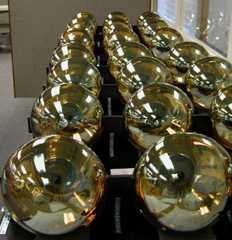 IceCube&#039;s neutrino detecting Digital Optical Modules before they were buried deep beneath the south pole.