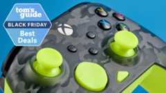 Turtle Beach Rematch Core on blue background with Tom's Guide Black Friday Best Deals badge