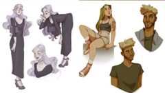 Character art sketches