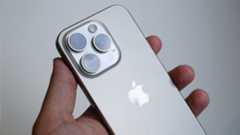 iPhone 15 Pro review back handheld angled camera