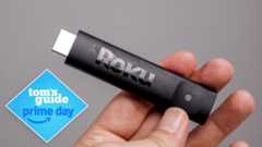 A Roku Streaming Stick Plus with a Prime Day deal badge