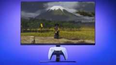 New PS5 Gaming Monitor with DualSense Charging Hook, image taken from announcement trailer