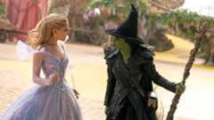(L-R) Ariana Grande as Glinda Upland and Cynthia Erivo as Elphaba Thropp in &quot;Wicked: For Good&quot;