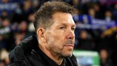 Diego Simeone of Atletico Madrid ahead of their match vs Getafe in La Liga. 