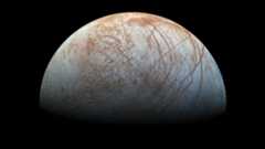A submarine below the thick icy crust of Jupiter's Moon Europa would experience about the same pressure as a vehicle in the hadal zone.