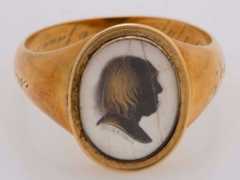 One of the rings that Jeremy Bentham gifted in his will.