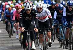LIEGE BELGIUM APRIL 24 Marc Hirschi of Switzerland and UAE Team Emirates competes during the 110th Liege Bastogne Liege 2024 Mens Elite a 2545km one day race from Liege to UCIWT on April 24 2024 in Liege Belgium Photo by Dario BelingheriGetty Images
