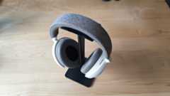 The Sennheiser Momentum 4 headphones. 