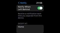Notification options on &quot;Find&quot; app for Apple Watch