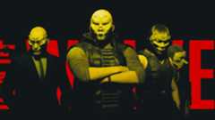 Four heisters standing together