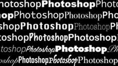 Different Adobe Fonts reading &quot;Photoshop&quot;