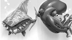 A character art sketch in black and white