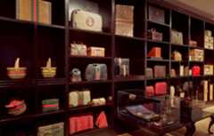 Gucci bags on shelves