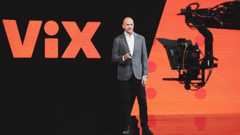 Rafael Urbina during a TelevisaUnivision event announcing streaming service ViX.