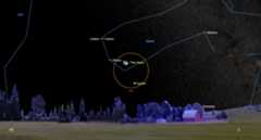 A series of star maps of the night sky