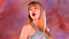 Taylor Swift in the poster for the Eras Tour movie