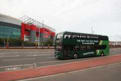 A 343 bus drives past Old Trafford, mocking Ruben Amorim&#039;s favoured formation