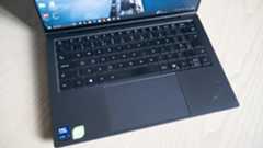 A close up image of a laptop on a table