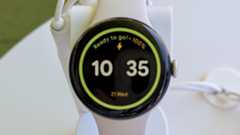 The new 100% "Ready to go!" charged screen with Wear OS 6 on the Pixel Watch 3.