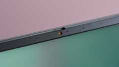 Close-up of webcam on Asus Chromebook CM14