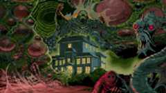 A horror collage promoting Alone in the Dark